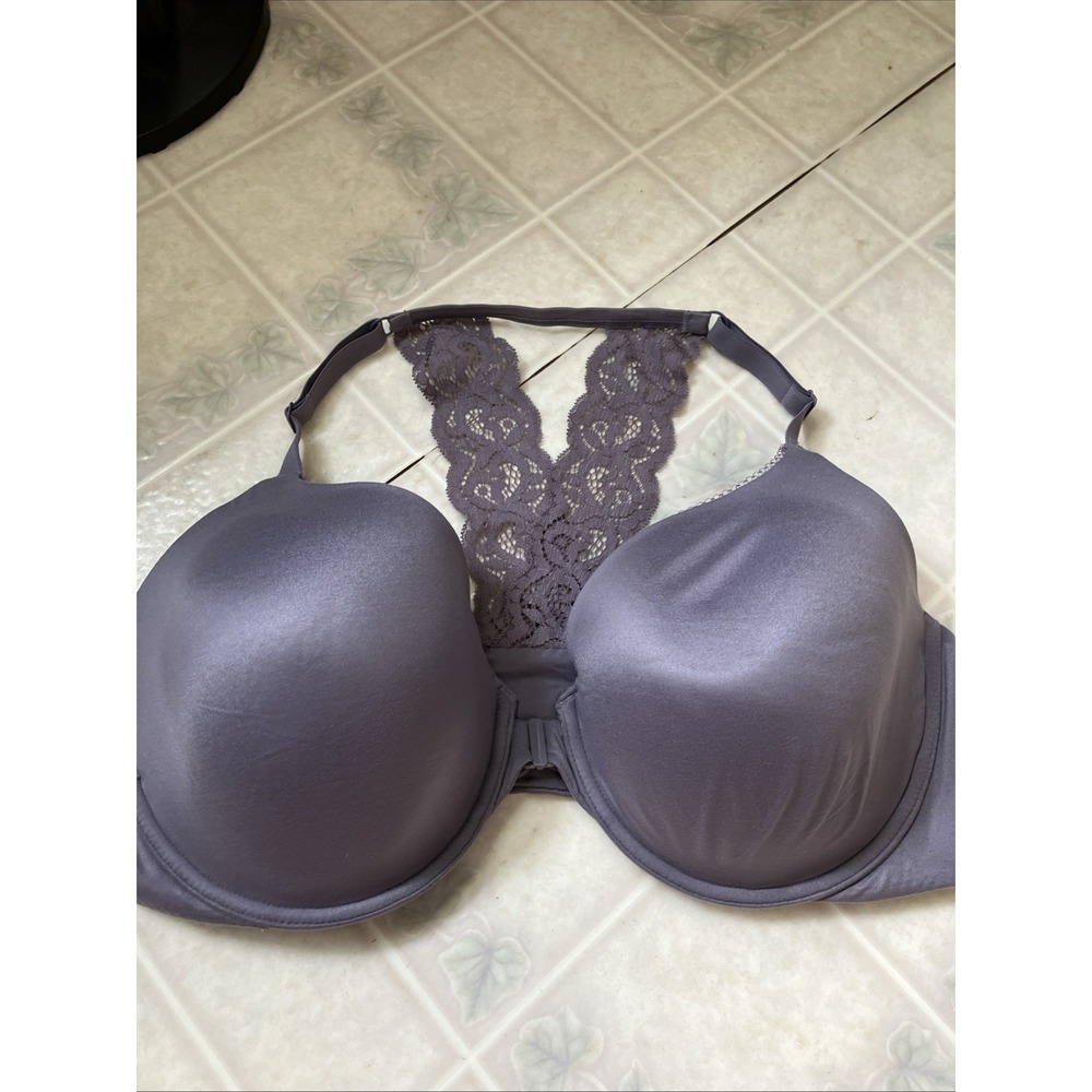 Victoria's Secret Purple 38DD Body by Victoria Perfect Shape Lace Racerback Bra